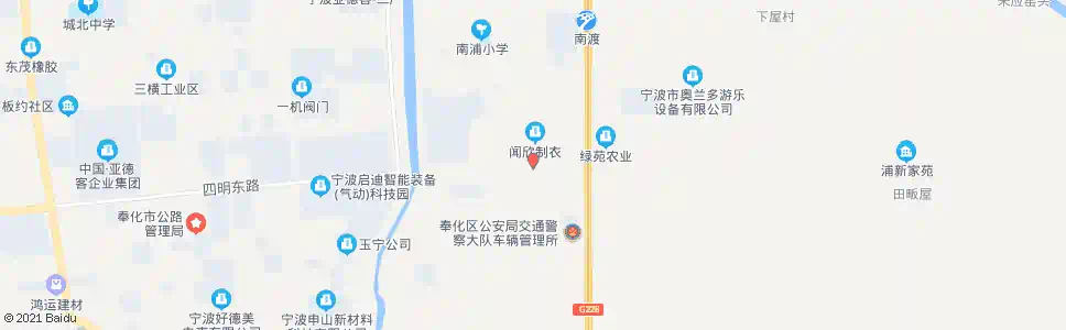 宁波下张村_公交站地图_宁波公交_妙搜公交查询2025