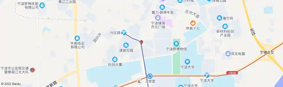 宁波明海大道_公交站地图_宁波公交_妙搜公交查询2025