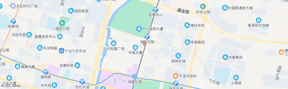 宁波国际金融中心(国家开发银行)_公交站地图_宁波公交_妙搜公交查询2025