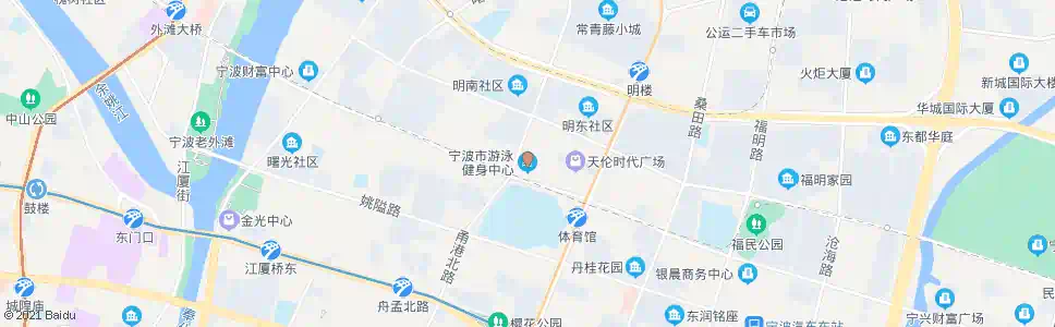 宁波朝晖新城(游泳健身中心)_公交站地图_宁波公交_妙搜公交查询2025