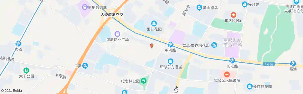 宁波宝山路中河路口_公交站地图_宁波公交_妙搜公交查询2025