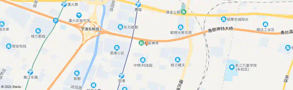 宁波金谷小区北_公交站地图_宁波公交_妙搜公交查询2025