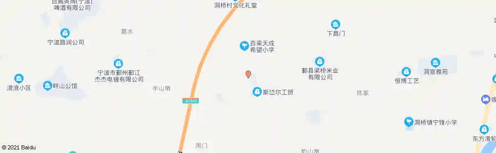 宁波百梁桥村_公交站地图_宁波公交_妙搜公交查询2025