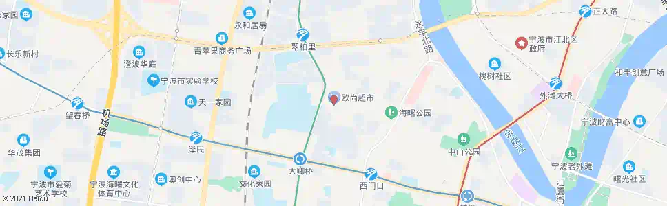 宁波体育场路翠柏路口_公交站地图_宁波公交_妙搜公交查询2025