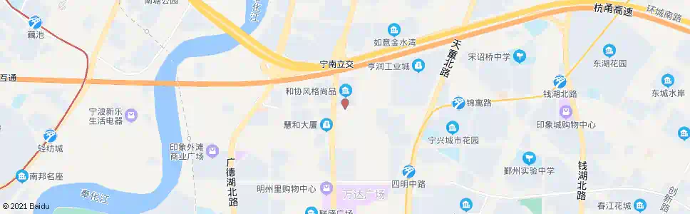 宁波嵩江东路宁南北路口_公交站地图_宁波公交_妙搜公交查询2025