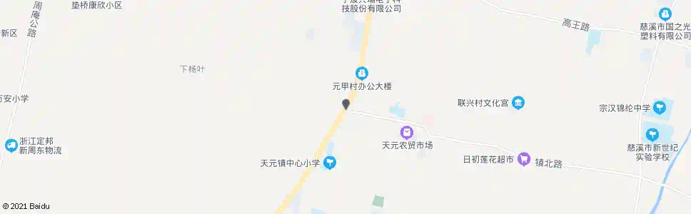 宁波天元镇北西路_公交站地图_宁波公交_妙搜公交查询2025