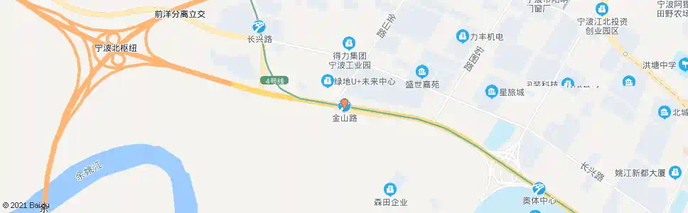 宁波金山路_公交站地图_宁波公交_妙搜公交查询2025