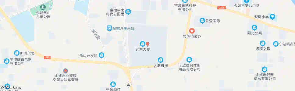 宁波远东工业城_公交站地图_宁波公交_妙搜公交查询2025