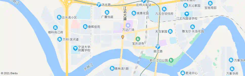 宁波江北大桥北_公交站地图_宁波公交_妙搜公交查询2025