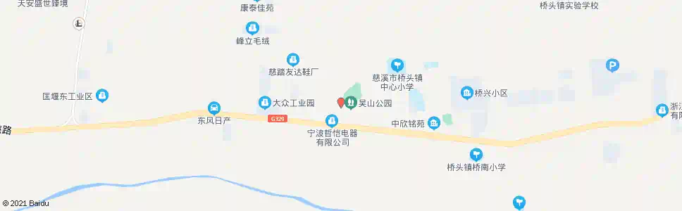 宁波桥头水厂_公交站地图_宁波公交_妙搜公交查询2025