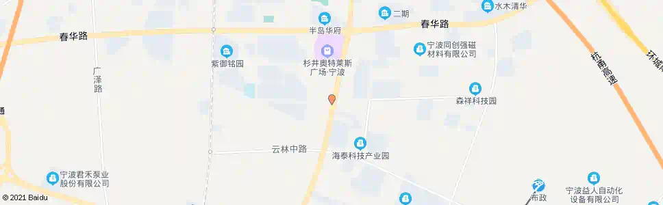 宁波秋实路四明路口_公交站地图_宁波公交_妙搜公交查询2025