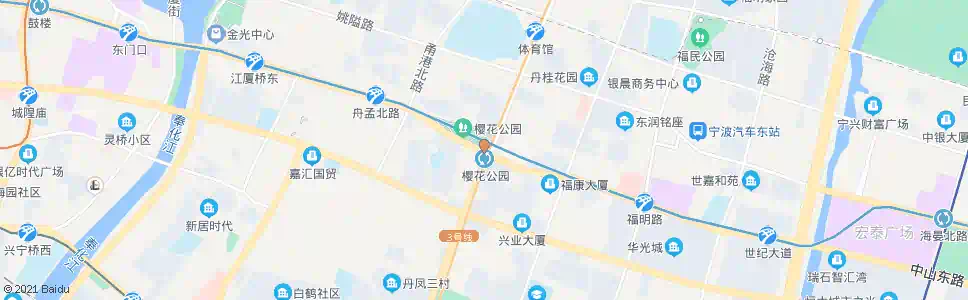 宁波樱花公园站_公交站地图_宁波公交_妙搜公交查询2025
