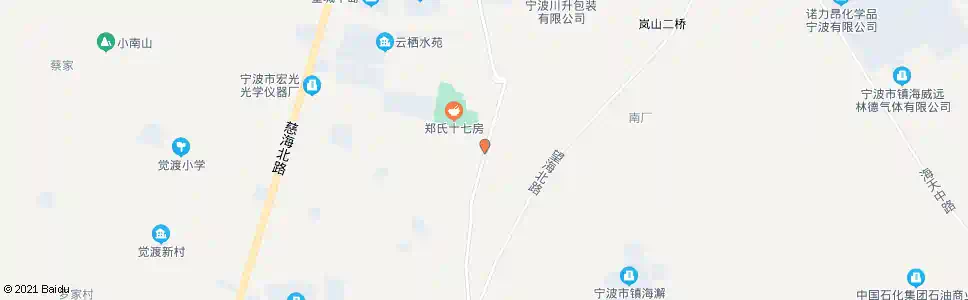 宁波十七房景区(庙后)_公交站地图_宁波公交_妙搜公交查询2025