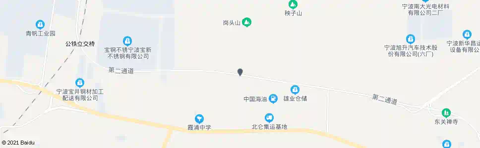 宁波永定河路白云山路口_公交站地图_宁波公交_妙搜公交查询2025