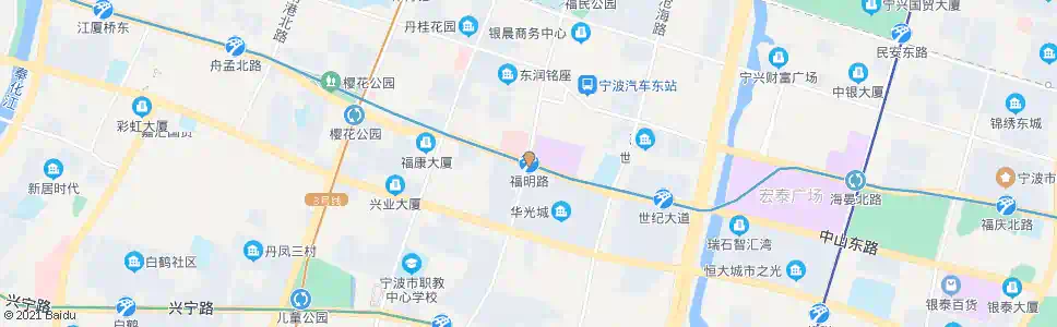 宁波福明街道_公交站地图_宁波公交_妙搜公交查询2025
