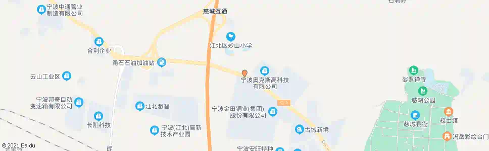 宁波妙山_公交站地图_宁波公交_妙搜公交查询2025
