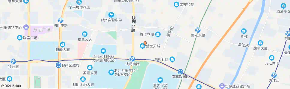 宁波盛世天城_公交站地图_宁波公交_妙搜公交查询2025