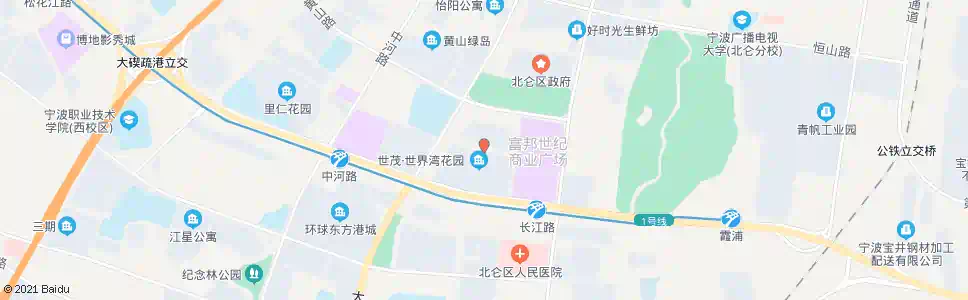宁波世茂世界湾_公交站地图_宁波公交_妙搜公交查询2025