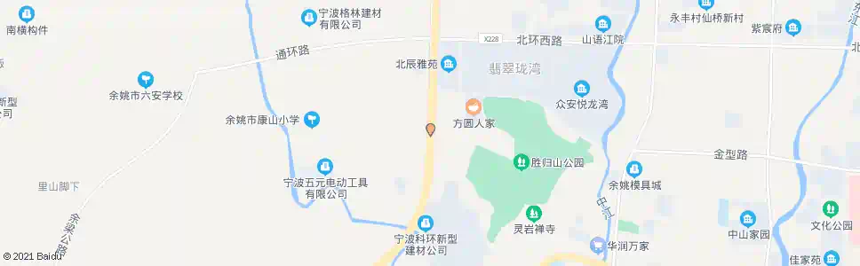 宁波康山村_公交站地图_宁波公交_妙搜公交查询2025