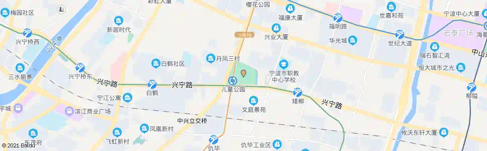 宁波儿童公园_公交站地图_宁波公交_妙搜公交查询2025