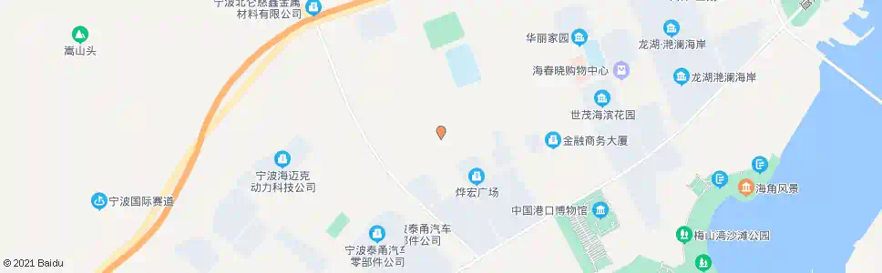 宁波观海路西子山路口_公交站地图_宁波公交_妙搜公交查询2025