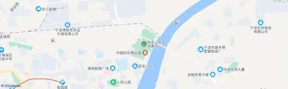 宁波招宝山(下客站)_公交站地图_宁波公交_妙搜公交查询2025