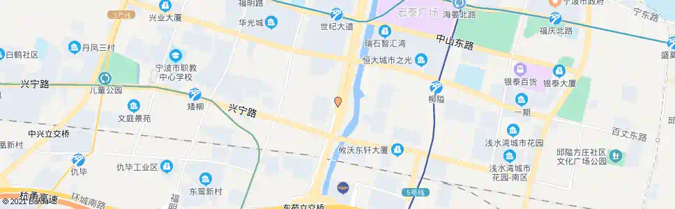 宁波王家弄东_公交站地图_宁波公交_妙搜公交查询2025