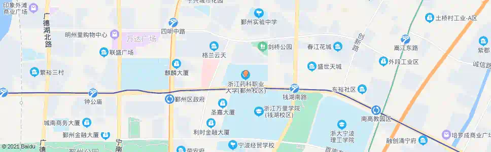 宁波浙江医药学校_公交站地图_宁波公交_妙搜公交查询2025