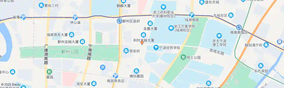 宁波鄞州科技中心_公交站地图_宁波公交_妙搜公交查询2025