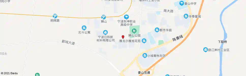 宁波姜山头_公交站地图_宁波公交_妙搜公交查询2025