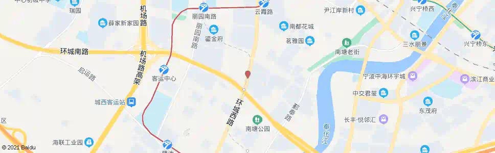 宁波环城南路环城西路口_公交站地图_宁波公交_妙搜公交查询2025