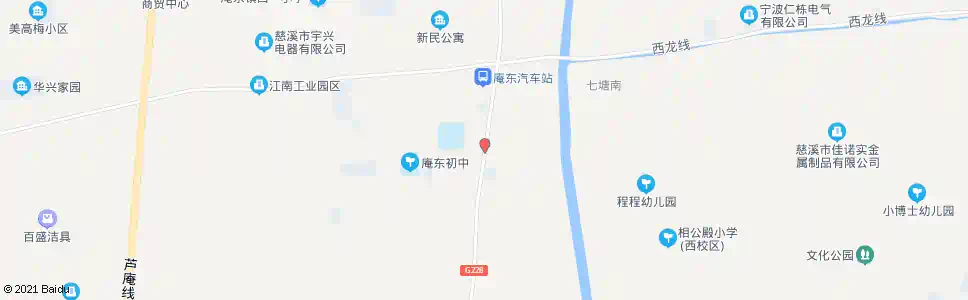 宁波庵东镇北路_公交站地图_宁波公交_妙搜公交查询2025