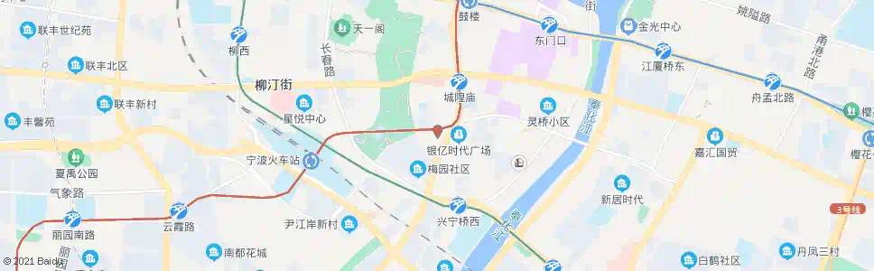 宁波镇明小区(月湖盛园)_公交站地图_宁波公交_妙搜公交查询2025