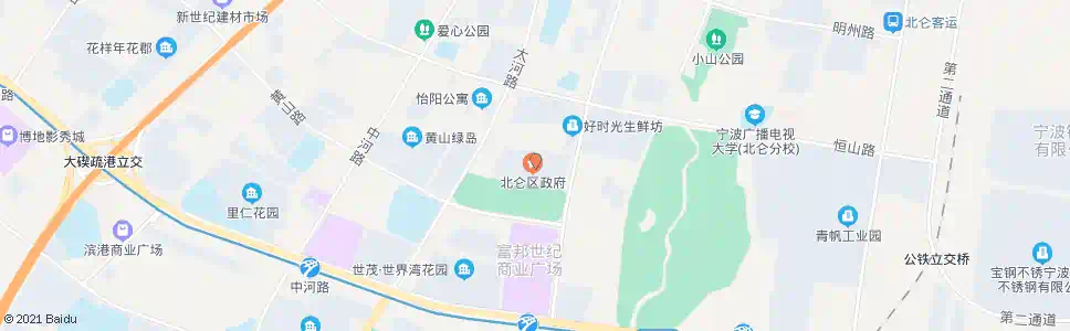宁波三横开发区管委会_公交站地图_宁波公交_妙搜公交查询2025