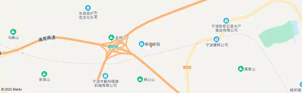 宁波观山村_公交站地图_宁波公交_妙搜公交查询2025