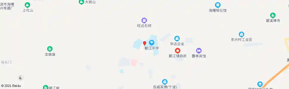 宁波鄞江中学西大门_公交站地图_宁波公交_妙搜公交查询2025