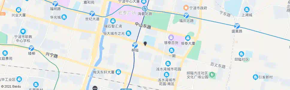 宁波百丈东路海晏南路口_公交站地图_宁波公交_妙搜公交查询2025