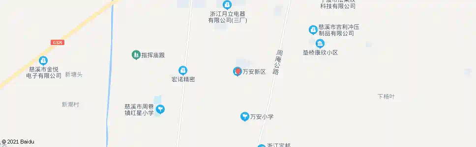 宁波万安庄_公交站地图_宁波公交_妙搜公交查询2025