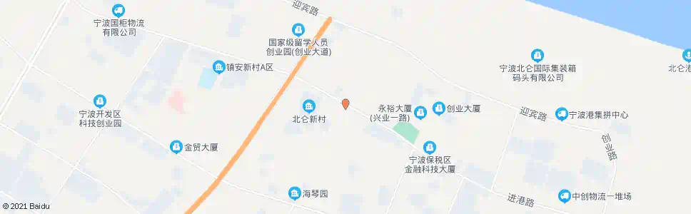 宁波进港路东河塘路口_公交站地图_宁波公交_妙搜公交查询2025