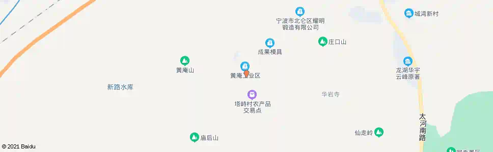 宁波黄庵_公交站地图_宁波公交_妙搜公交查询2025