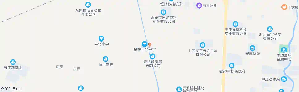 宁波旗山村_公交站地图_宁波公交_妙搜公交查询2025