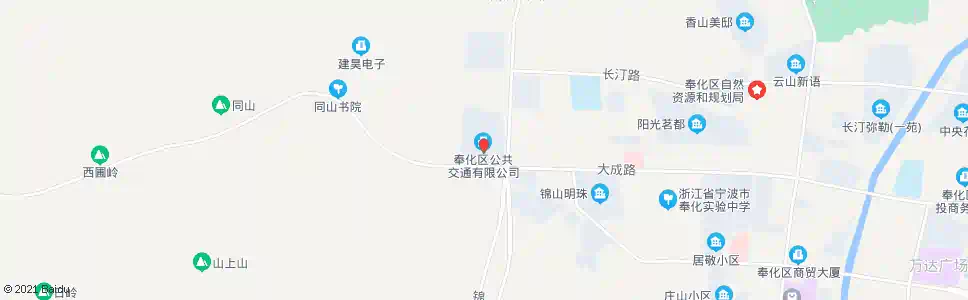 宁波奉化公交西站_公交站地图_宁波公交_妙搜公交查询2025