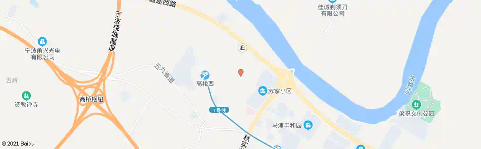 宁波吴江岸村_公交站地图_宁波公交_妙搜公交查询2025