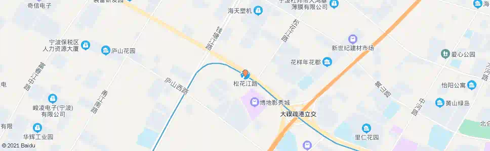 宁波松花江路_公交站地图_宁波公交_妙搜公交查询2025