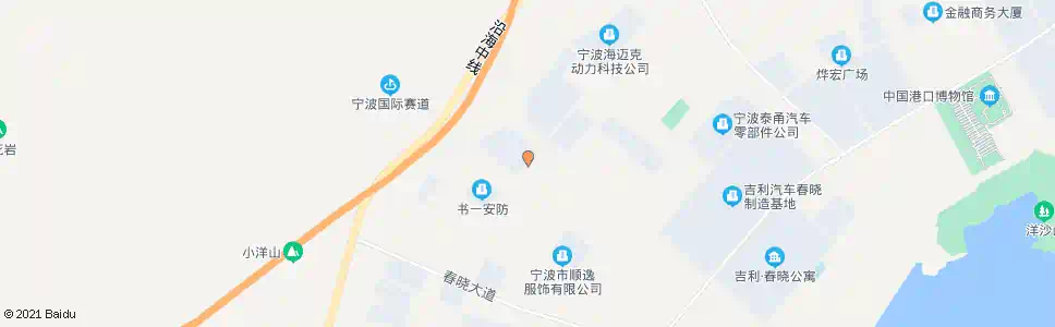宁波春晓拓普_公交站地图_宁波公交_妙搜公交查询2025