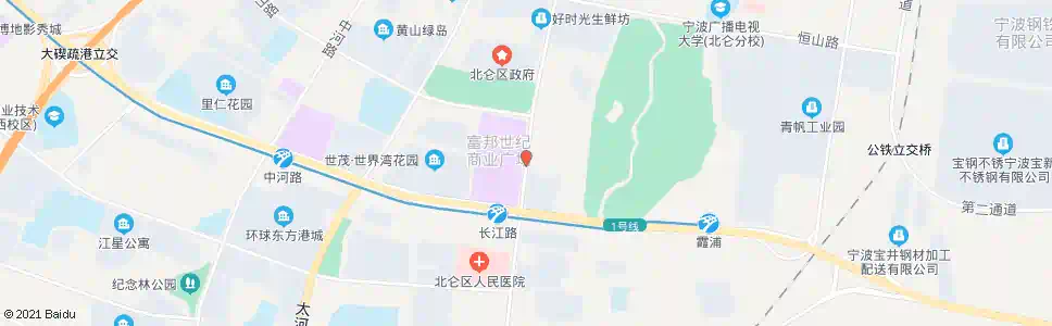 宁波北仑富邦广场_公交站地图_宁波公交_妙搜公交查询2025