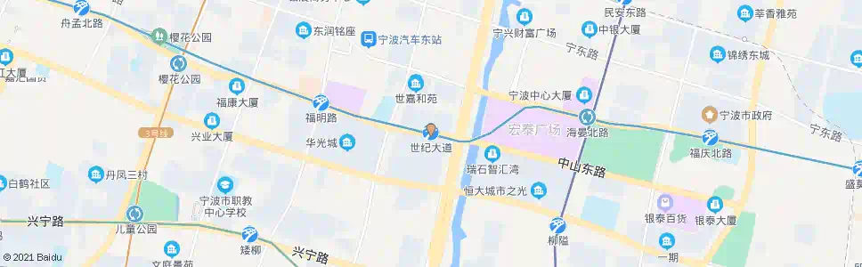 宁波世纪大道_公交站地图_宁波公交_妙搜公交查询2025