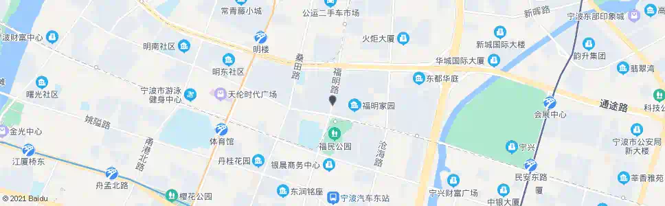 宁波福明家园_公交站地图_宁波公交_妙搜公交查询2025