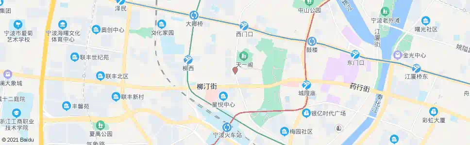宁波长春路柳汀街口_公交站地图_宁波公交_妙搜公交查询2025