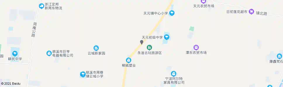 宁波天元加油站_公交站地图_宁波公交_妙搜公交查询2025